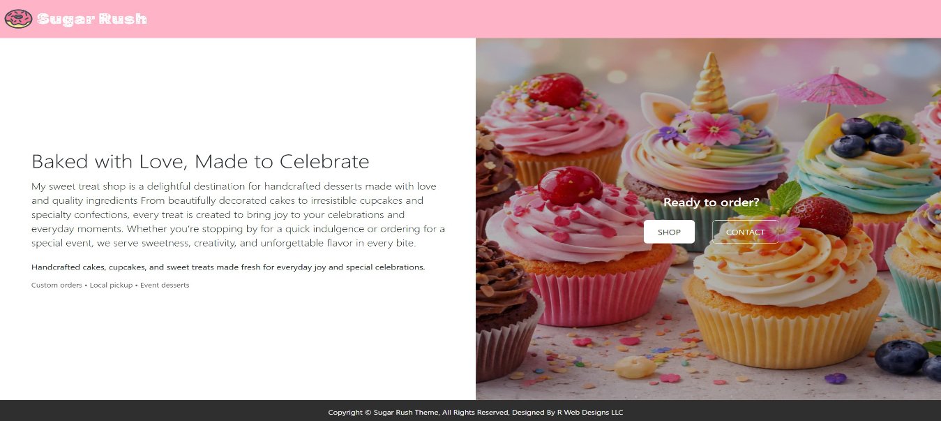 Sweeties Desserts ecommerce example